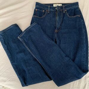 Ankle straight high rise jeans